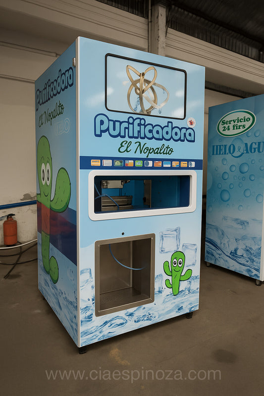 Máquina expendedora de hielo en bolsa y granel personalizada