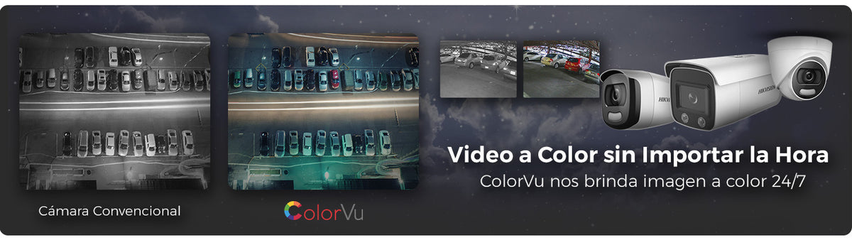 [ColorVu] Turret TURBOHD 3K (5 Megapixel) / Micrófono Integrado / Lente 3.6 mm / Imagen a Color 24/7 / 40 mts Luz Blanca / Exterior IP67 / dWDR / 4