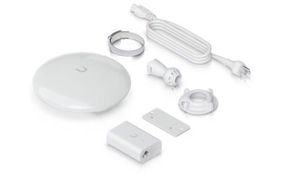 UniFi Device Bridge Pro — Radio PTP/PTMP 5 GHz, Alcance 5+ km, 867 Mbps, MU-MIMO 2x2, Antena Direccional 19 dBi, Incluye Inyector PoE