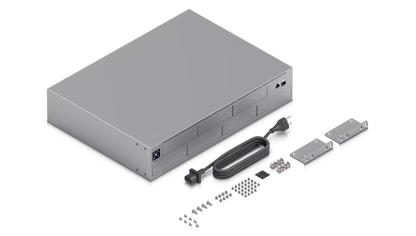 UNAS Pro Servidor NAS 2U Rack con 7 Bahías para HDD/SSD de 2.5/3.5" para Discos SATA, Puerto 10GbE SFP+ y 1GbE RJ45
