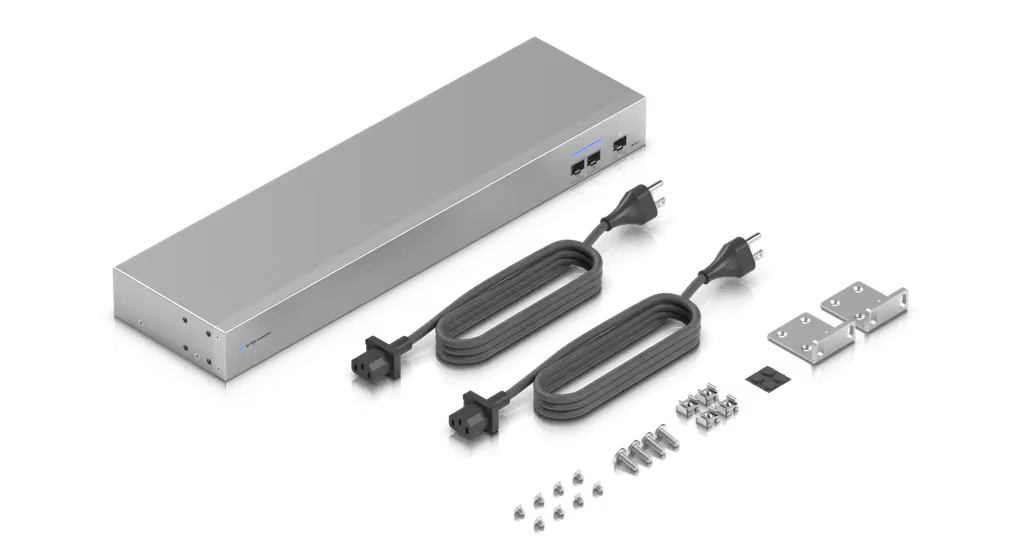 UniFi USW-WAN – Switch WAN Capa 2 con Uplinks SFP+ 10G, Puerto RJ45 GbE y Alimentación CA Redundante para Alta Disponibilidad con UniFi Gateways en