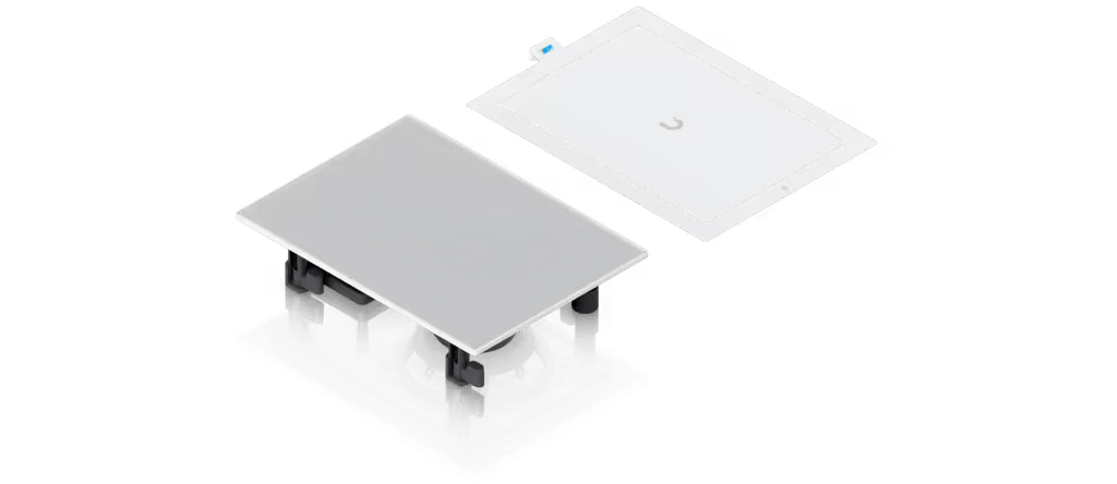 UniFi In-Wall Speaker Altavoz Empotrable de Pared / Woofer 6.5" 130W / Tweeter 1" Pivote ±15° / 8 Ohms / Cobertura Simétrica Axial de 90° / NDAA