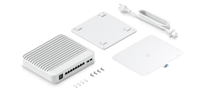 UniFi Switch USW-Pro-8-POE Capa 3, 8 puertos PoE 802.3at/bt + 2 puertos 1/10G SFP+, 120W, pantalla táctil informativa