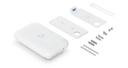 Access Point UniFi UK Ultra Navaja Suiza WiFi 5, MU-MIMO 2x2, instalación flexible, antena sectorial integrada, (2) conectores RP-SMA para antenas