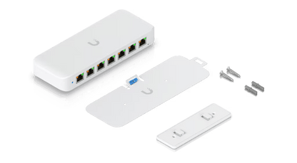 USW Ultra Switch de 8 Puertos GbE (7 Puertos PoE+ y 1 Puerto Entrada PoE++) con Opciones de Montaje Versátiles