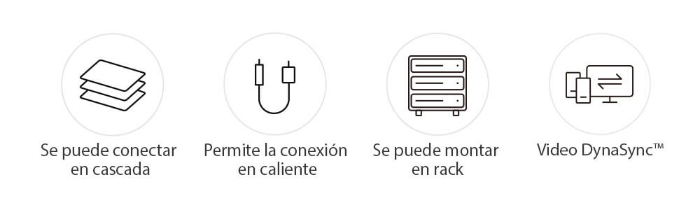 Conmutador KVM VGA PS/2-USB de 8 puertos /Cascada/W/(EE.UU./UE/SALIDA) ADP. ATEN