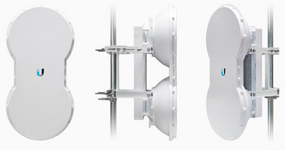 Radio de Backhaul de alta capacidad full duplex, tecnología airFiber hasta 1.2 Gbps, 5 GHz (5470 - 5950 MHz) con antena integrada de 23 dBi