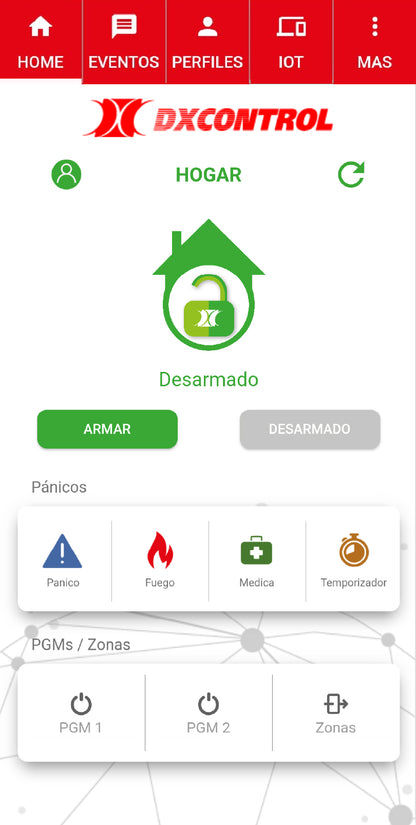Comunicador Universal DX FULL WIFI / Control Total de Panel de Alarma / Activación Salidas Domóticas / Notificaciones PUSH / Programación Web