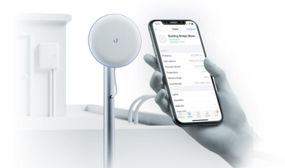 Kit UniFi Building Bridge de 1+ Gbps en 60 GHz con radio redundante en 5 GHz, alcance de hasta 500 m