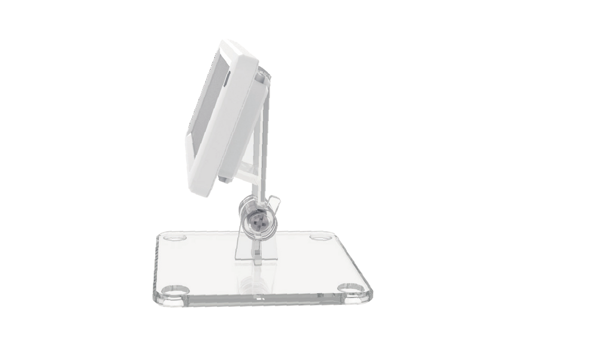 Soporte en T para Etiqueta de Tinta Electrónica / AccessPRO / Rotación de 50 Grados / Escritorio / Compatible con 2.13" - 2.66" - 2.9" - 4.2"