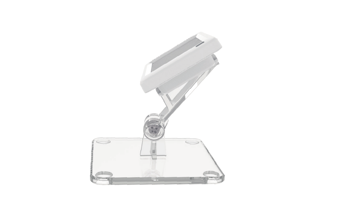 Soporte en T para Etiqueta de Tinta Electrónica / AccessPRO / Rotación de 50 Grados / Escritorio / Compatible con 2.13" - 2.66" - 2.9" - 4.2"