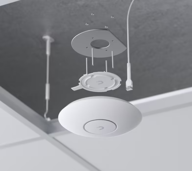 U7 Lite Wi-Fi 7 Doble Banda para Interiores con Cobertura de Hasta 115 m² y Soporte para Hasta 200 Usuarios