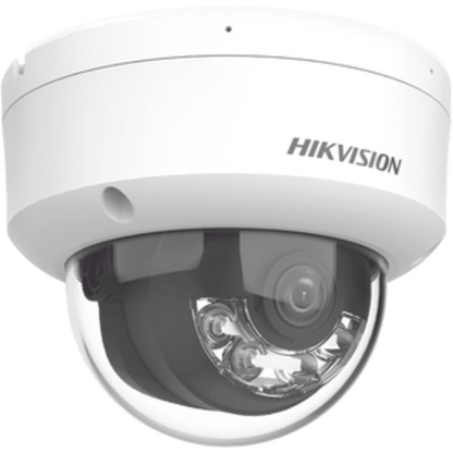 [Dual Light] Domo IP 2 Megapixel / Lente 2.8 mm / 30 mts IR + Luz Blanca / Micrófono Integrado / Antivandálico IK08 / ACUSENSE Lite / Exterior IP67