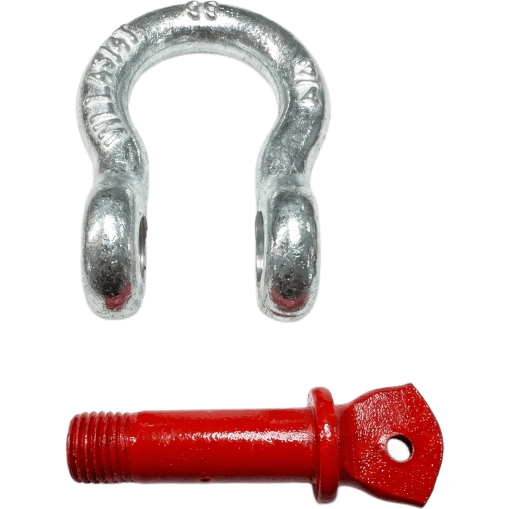 Grilllete Lira (Anchor Shackle) / 4.75 T WLL / Cuerpo 3/4" Acero Forjado Galvanizado / Perno 7/8" Acero Alta Resistencia / Factor Seguridad 6:1