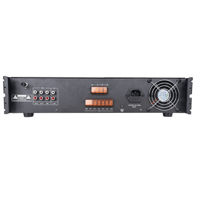 Amplificador de Audio | Bluetooth | 120 W | 6 Zonas con Control de Volumen Independiente | 70/ 100V COM | Montaje en Rack | Voceo y Musica Ambiental