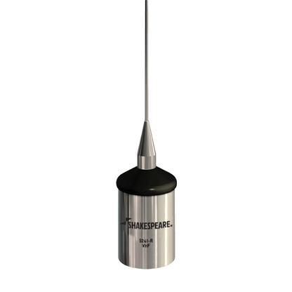 Antena Marina VHF SHAKESPEARE 5241-R / Látigo Acero Inoxidable / 3 dB / 50 W / Bobina Sellada / Cable RG-58 4.5 m (15 ft) / 1.02 m (3.3 ft) / Banda