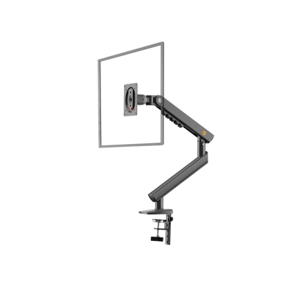 Brazo Ergonómico para Monitor / Soporte 17\"-32\" / Carga 2-7 kg / Ajuste de Tensión / Rotación ±90° / Instalación Abrazadera o Pasacables