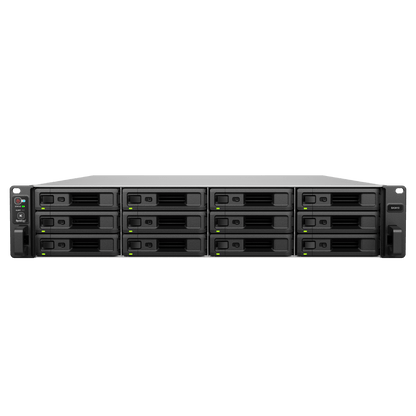 Servidor de Almacenamiento Synology SA3410 | 12 Bahías | Escalable hasta 96 Bahías | 1.728 PB de Capacidad Bruta | 6.200 MB/s Lectura Secuencial |