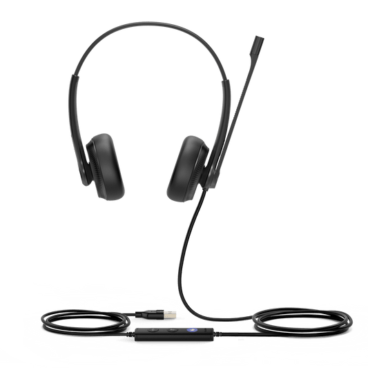 Yealink UH34 Dual, versión UC, cancelación de ruido USB-A con indicador de ocupado