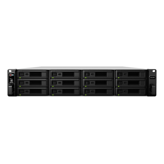 Unidad de Expansión Synology RX1217/RX1217RP | 12 Bahías de Disco | Compatible con RackStation 2U | Expansión de Volumen en Línea | Fuentes de