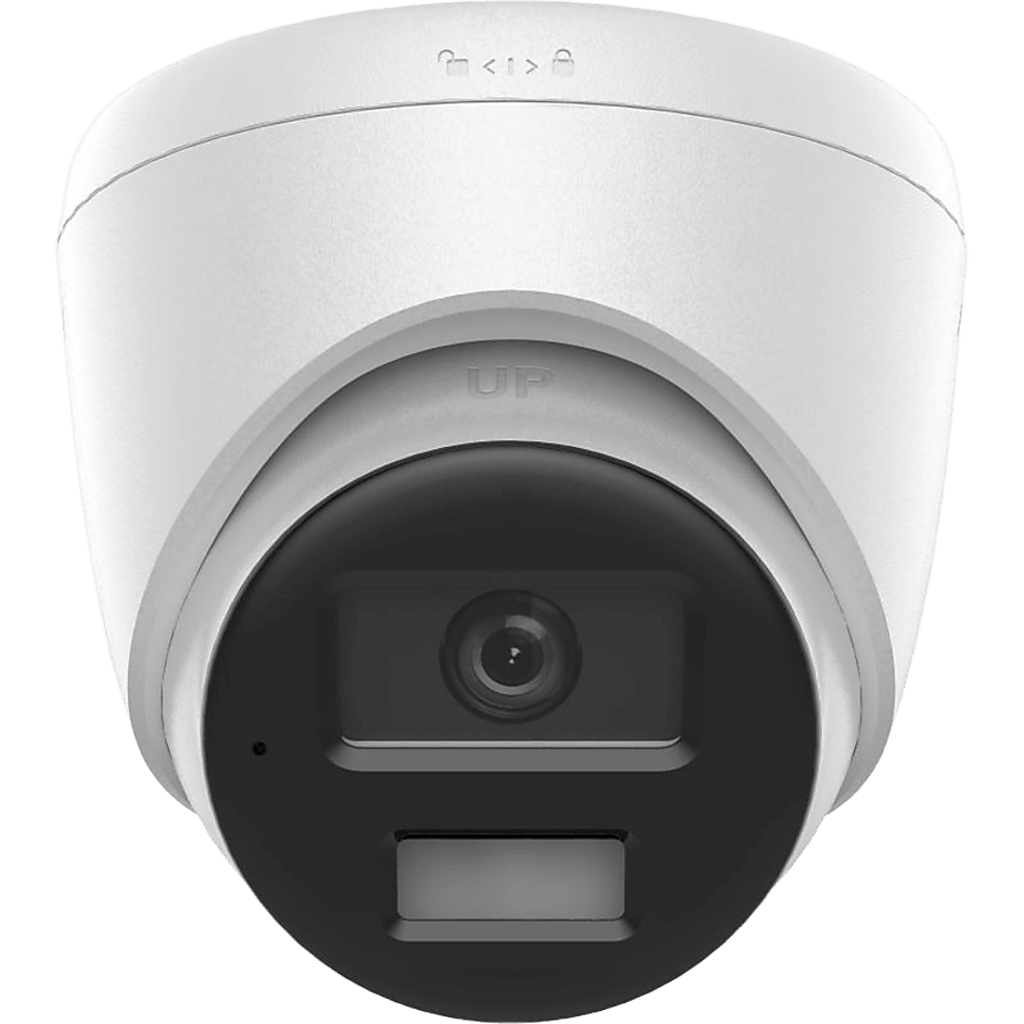 [Dual Light] Turret IP 2 Megapixel / Lente 2.8 mm / 30 mts IR + 30 mts Luz Blanca / Micrófono Integrado / ACUSENSE Lite / Exterior IP67 / H.265 / PoE