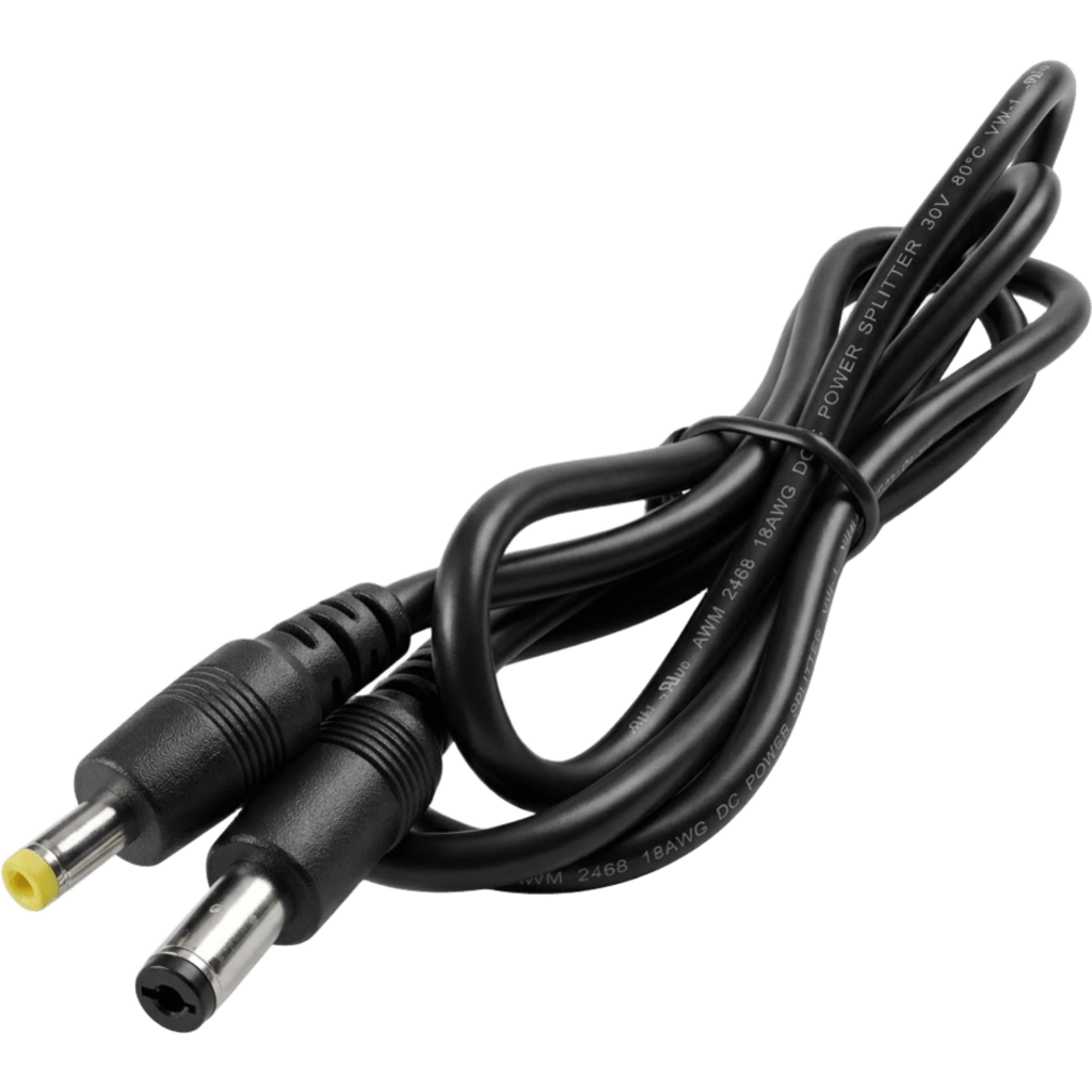 Cable de Alimentación para Cámaras de CCTV, Compatible con Probadores de Video TPTURBO8MP / TPTURBO4KPLUS / EPMONTVI4K / EPMONTVI / EPMONTVI3.0