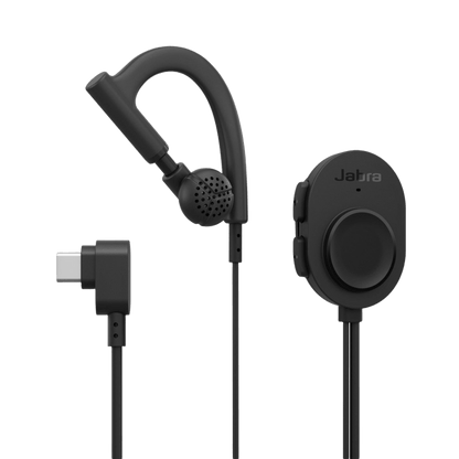 Auricular Jabra Perform 10 Mono / USB-C PTT / IP67 / Microsoft Teams Zello / 1.16m Cable