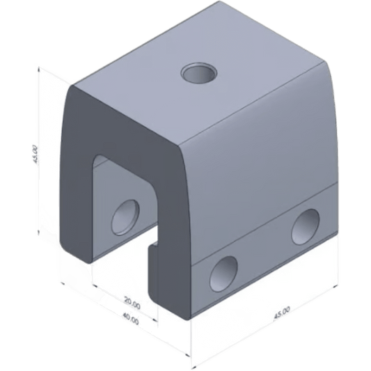 Clamp de Sujeción para Paneles Solares / M2 Clamp V2 / Aluminio Serie 6000 / Sin Perforaciones / Lámina Engargolada / 187 g / Tornillos Acero