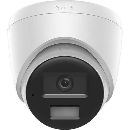 Dual Light Turret IP 2 Megapixel / Lente 2.8 mm / IR 30 m + Luz Blanca 30 m / AcuSense Lite / Micrófono / IP67 / PoE / ONVIF