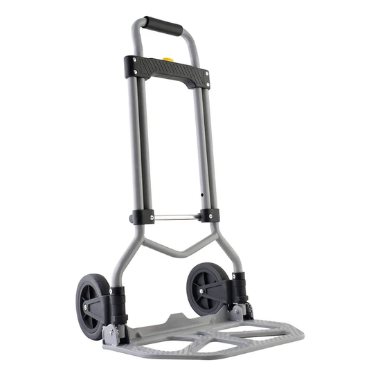 Diablo Plegable / Capacidad 60 kg / Jaladera de Hule Espuma / Botón Despliegue Rápido / Base Acero Antiderrapante / Llanta Hule Duradera / Transporte