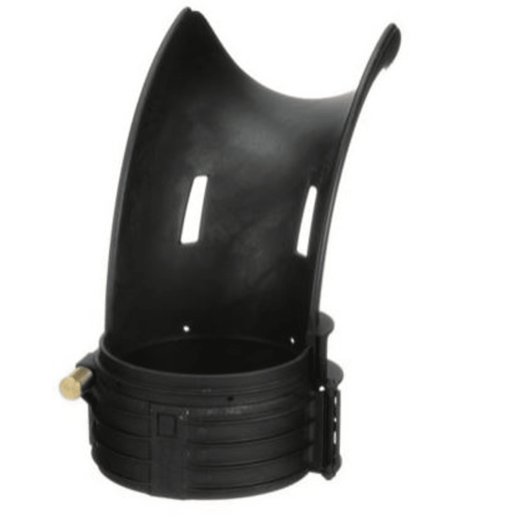 Conducto tipo cascada Tak-Ty™, 4 in, negro