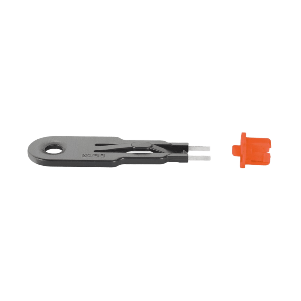 Kit de 10 Dispositivos para Bloquear Puertos USB Tipo B, Color Rojo, Incluye Llave de Extracción