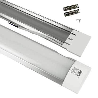 Regleta LED Slim de 40W/ Color de Luz Blanca / 100 - 240 Vca~ 50/60Hz / Ángulo de Luz de 120°.
