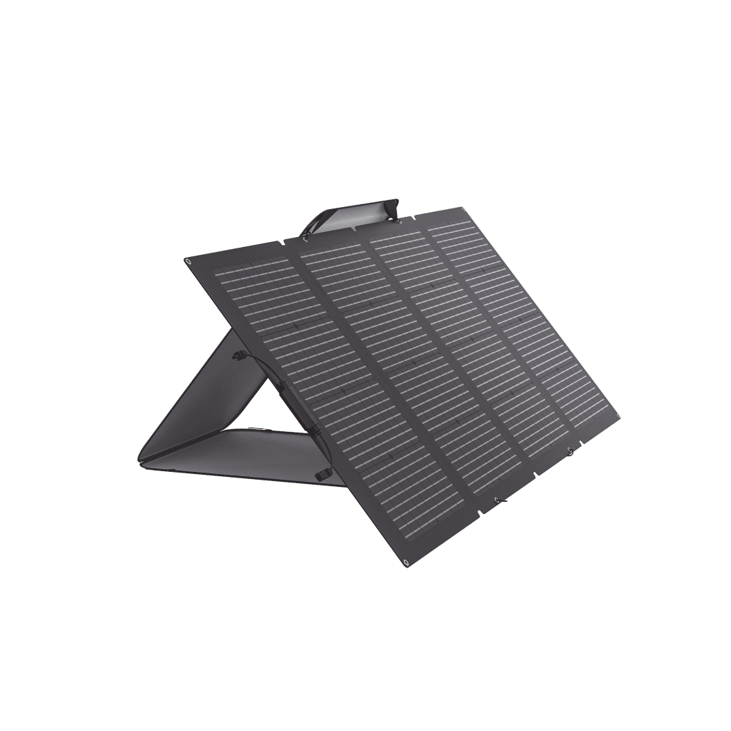 Módulo Solar Bifacial, Portátil y Flexible de 220W Recomendado para Estaciones Portátiles EFD330, EFD350 ó EFD500 / Ajuste de Ángulo / Carga