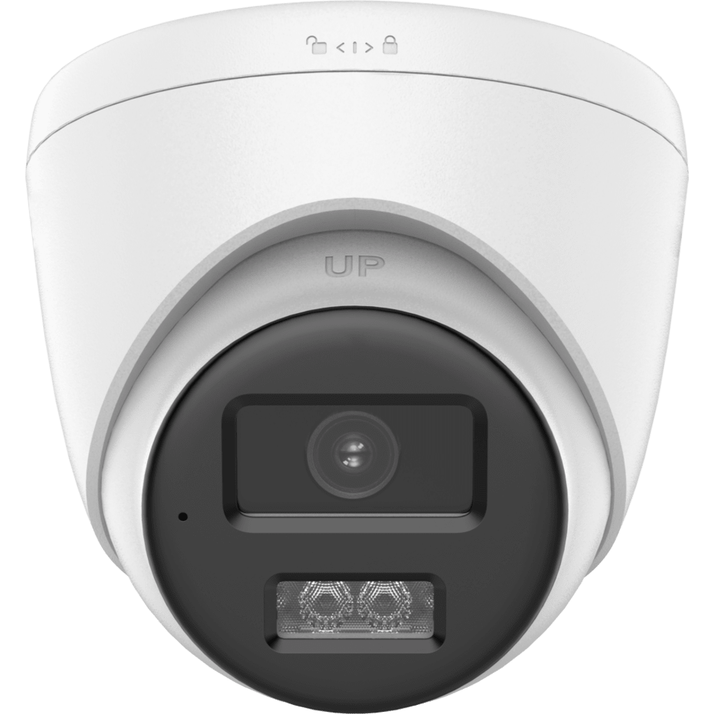 [Audio Bidireccional + Dual Light + ColorVu] Turret TURBOHD 3K / 5 Megapixel / Lente 2.8 mm / 40 mts IR EXIR + 40 mts Luz Blanca / Micrófono y Bocina