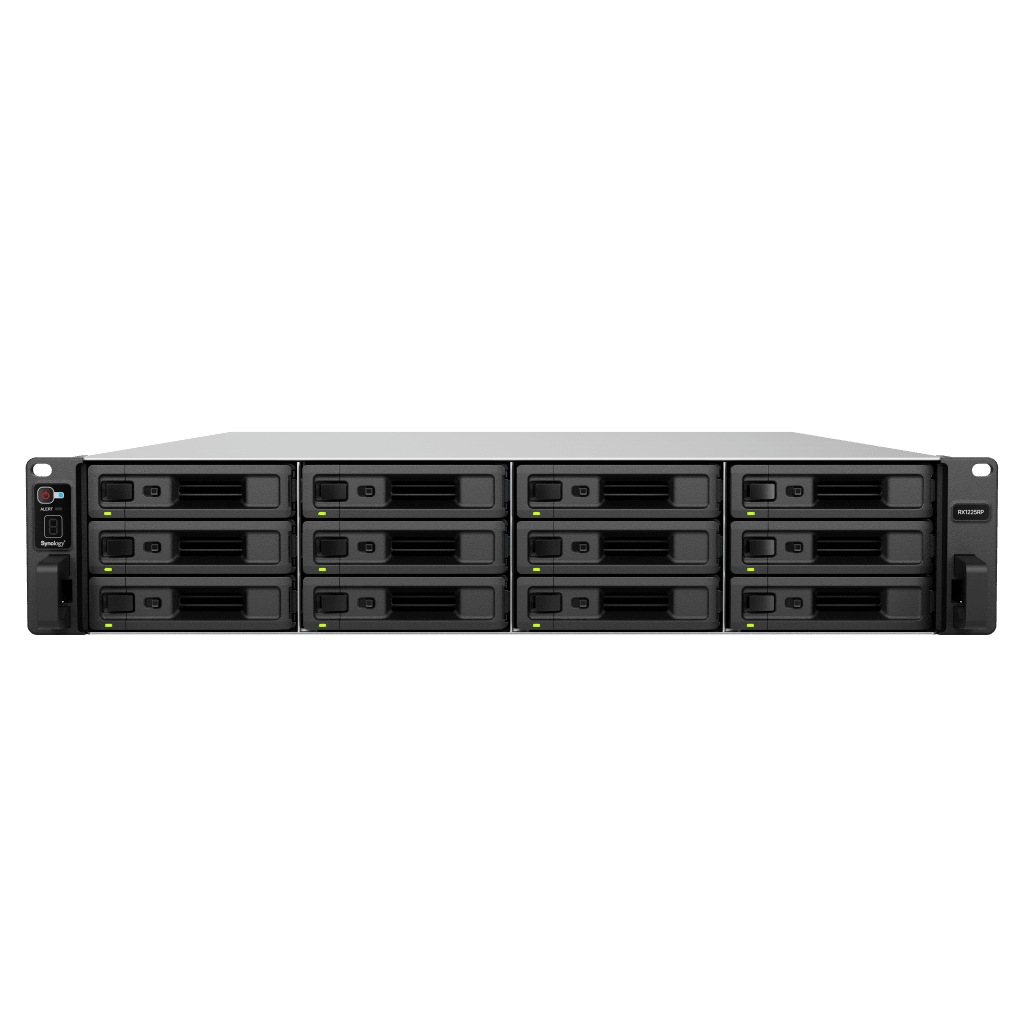 Unidad de Expansión Synology RX1225RP | 12 Bahías para Unidades 3.5" y 2.5" SATA HDD/SSD | Intercambio en Caliente | Fuente de Alimentación
