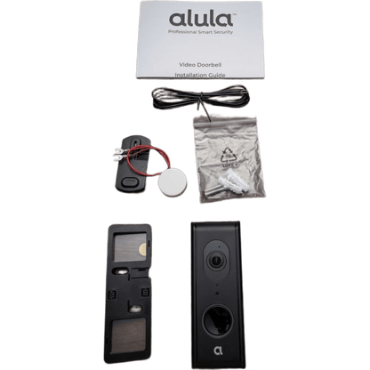 Videoportero IP ALULA / 1080P HD / 2MP / 140° Campo Visión / Visión Nocturna 4.9 m (16 ft) / Audio Bidireccional / IP55 / Wi-Fi 2.4GHz / Micro SD