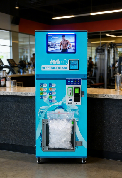 Bagged and Bulk Ice Vending Machine, 160kg per day