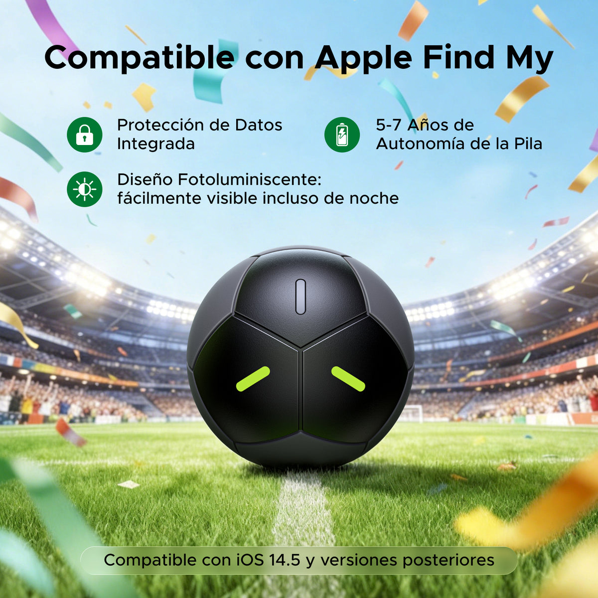 Localizador Bluetooth / FineTrack 2 / Batería CR2450 600 mAh / 5 a 7 Años de Duración / IP68 Sumergible 1.5 m (4.9 ft) / Bluetooth 2.4 GHz 4 dBm