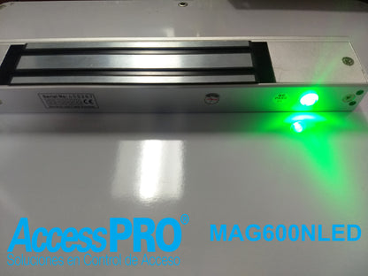 Chapa Magnética de 600 lbs con LED Ultra-brillante, Sensor de Estado de Placa y Sin Magnetismo Residual
