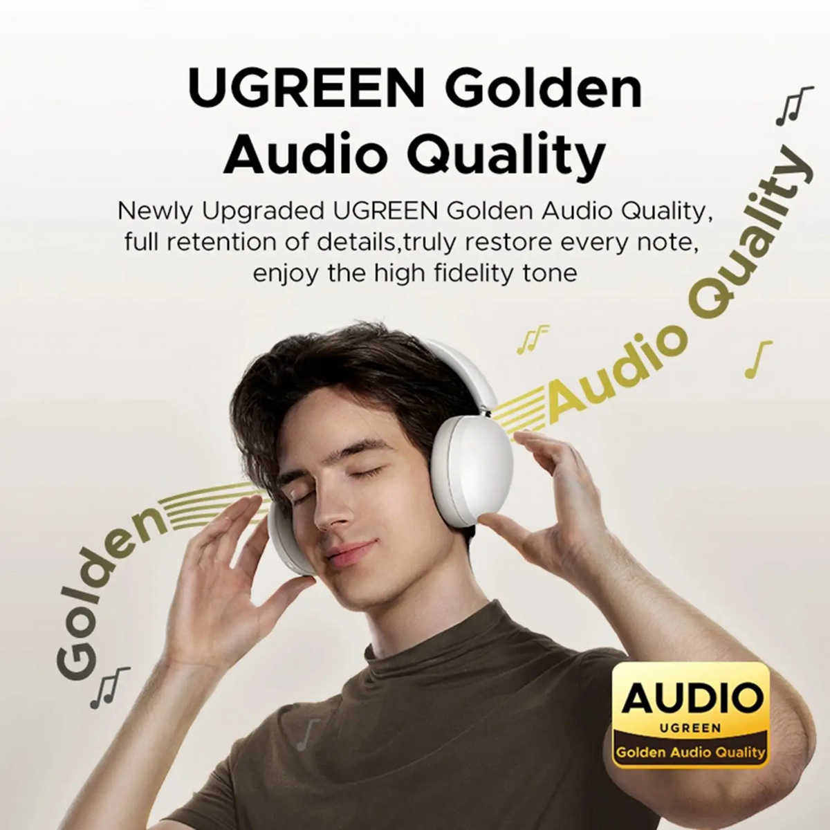 Auriculares Inalámbricos UGREEN HiTune Max2 / Bluetooth 5.4 / Latencia Ultra Baja 0.06s / Autonomía 80 Horas / Carga Rápida 5 Minutos para 5 Horas