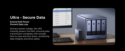 (US3000) UGREEN nas UPS / sistema de alimentación ininterrumpida / batería de respaldo de 120 w cc / protección contra sobretens