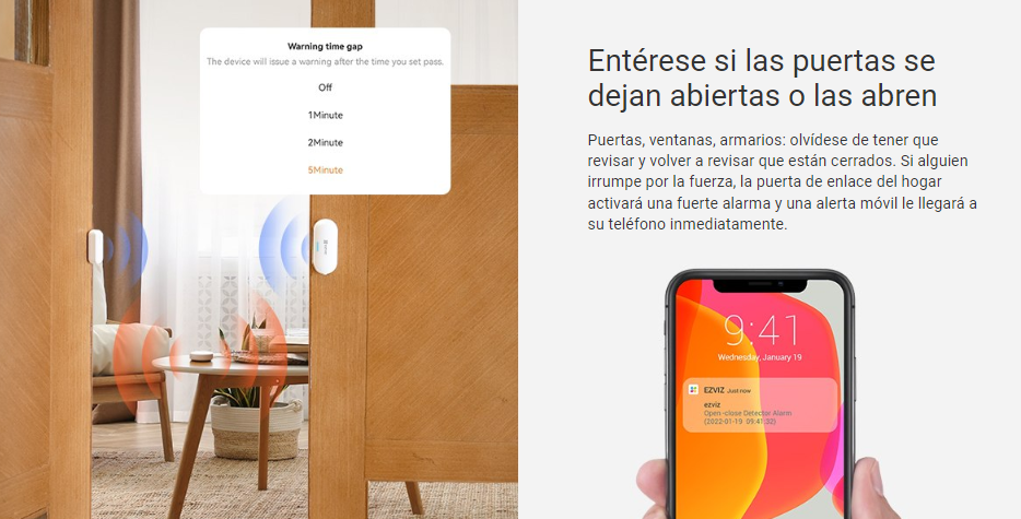 Sensor de Movimiento PIR Inteligente / Inalámbrico / Compatible con HUB CS-A3 / Cuenta con Inmunidad para Mascotas / Protocolo Zigbee