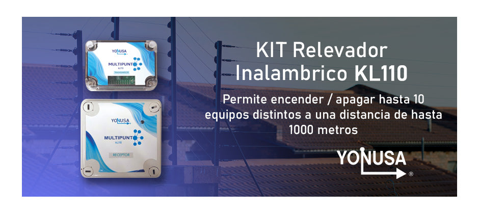 KIT Transmisor / Receptor Inalámbrico para KLT110 / 1 KM Linea de Vista / Multi-Punto Soporta 10 Equipos