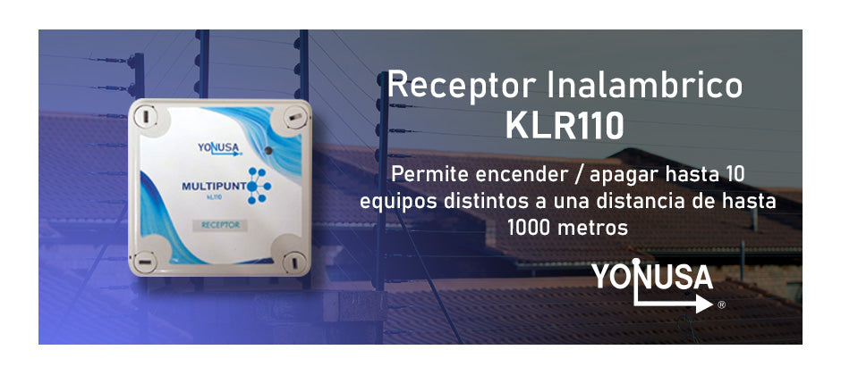 Receptor Inalambrico para KLT110 / 1 KM Linea de Vista / Soporta 10 Equipos