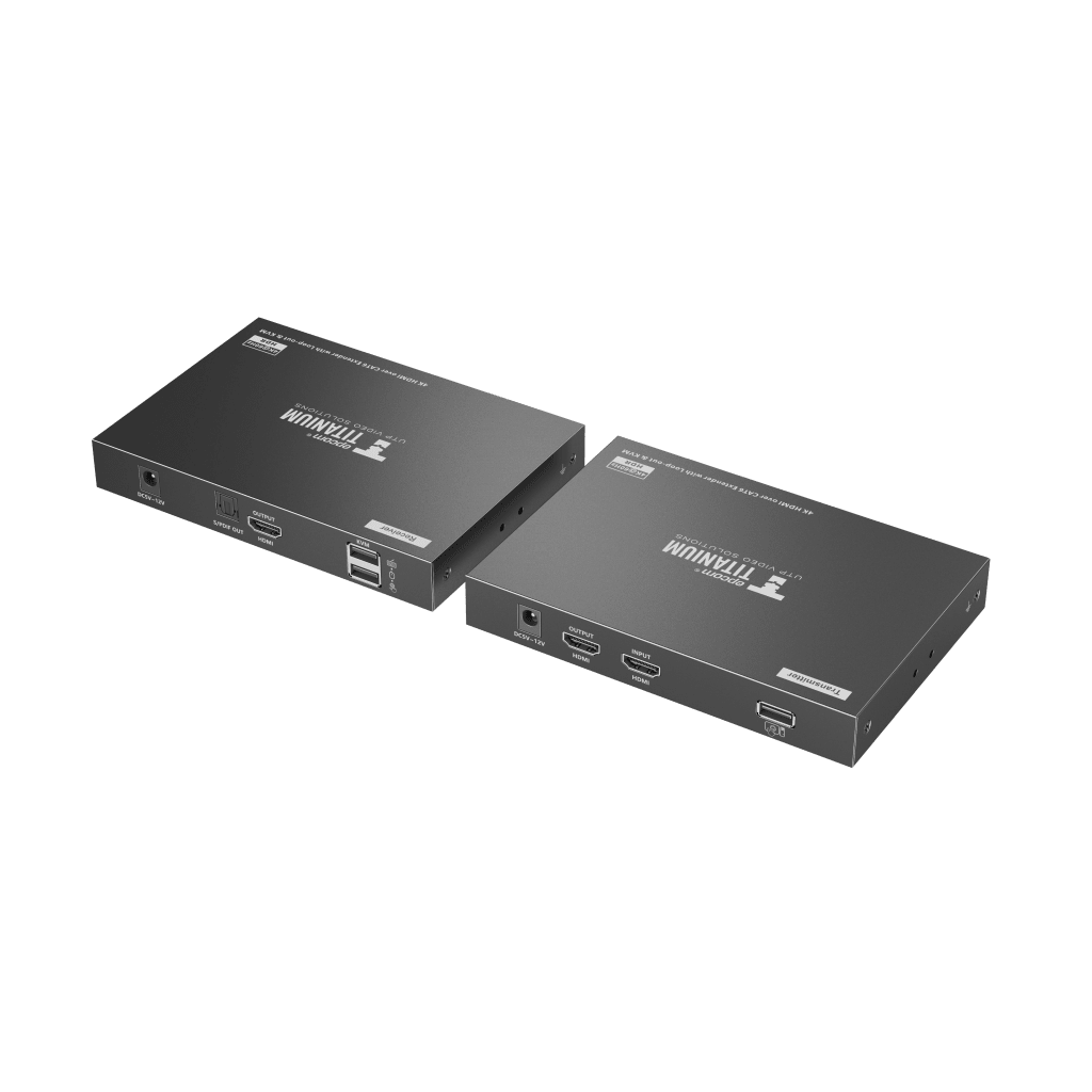 Kit extensor KVM (HDMI y USB) hasta 70 metros | Resolución 4K @ 60 Hz | Cat 6, 6a y 7 | IPCOLOR | CERO LATENCIA | HDR10 | Salida Loop | Puerto S/PDIF