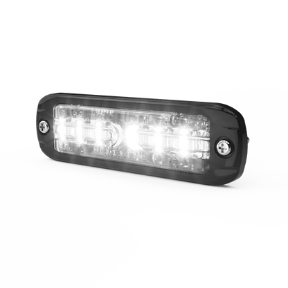 Luz Auxiliar de 18 LEDS, Tricolor Rojo/Azul/Blanco, Lente transparente