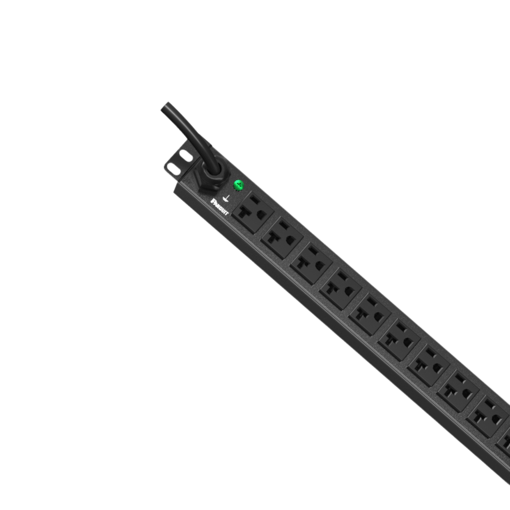 PDU ES2P Básico para Distribución de Energía, Enchufe de Entrada NEMA 5-20P, Con 12 Contactos NEMA 5-20R, Instalación Horizontal de 19in, 1UR, 20