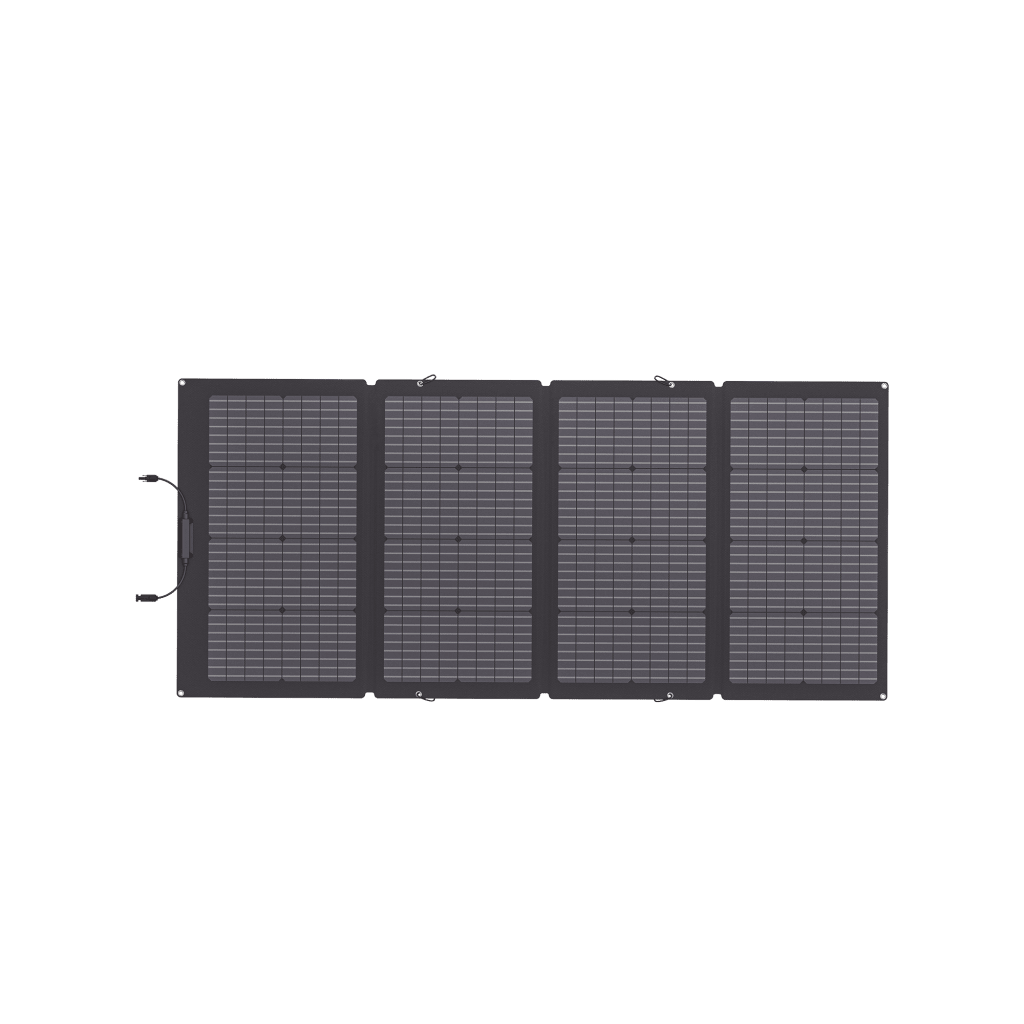 Módulo Solar Bifacial, Portátil y Flexible de 220W Recomendado para Estaciones Portátiles EFD330, EFD350 ó EFD500 / Ajuste de Ángulo / Carga