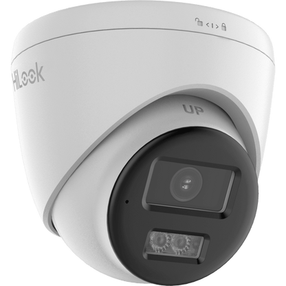 [Audio Bidireccional + Dual Light + ColorVu] Turret TURBOHD 3K / 5 Megapixel / Lente 2.8 mm / 40 mts IR EXIR + 40 mts Luz Blanca / Micrófono y Bocina